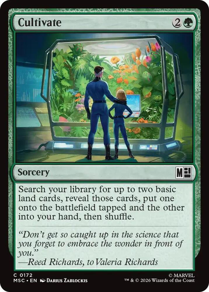 Cultivate (Surge Foil) (172) [Marvel Super Heroes Commander]