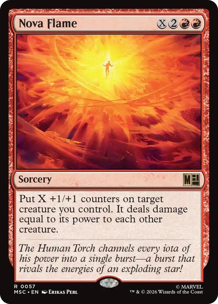 Nova Flame (Surge Foil) (57) [Marvel Super Heroes Commander]