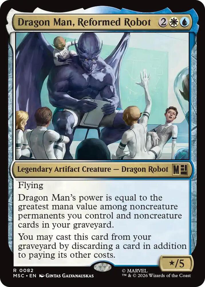 Dragon Man, Reformed Robot (Surge Foil) (82) [Marvel Super Heroes Commander]