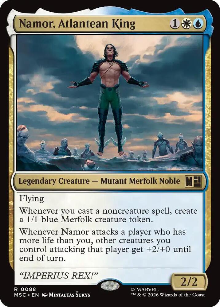 Namor, Atlantean King (Surge Foil) (88) [Marvel Super Heroes Commander]