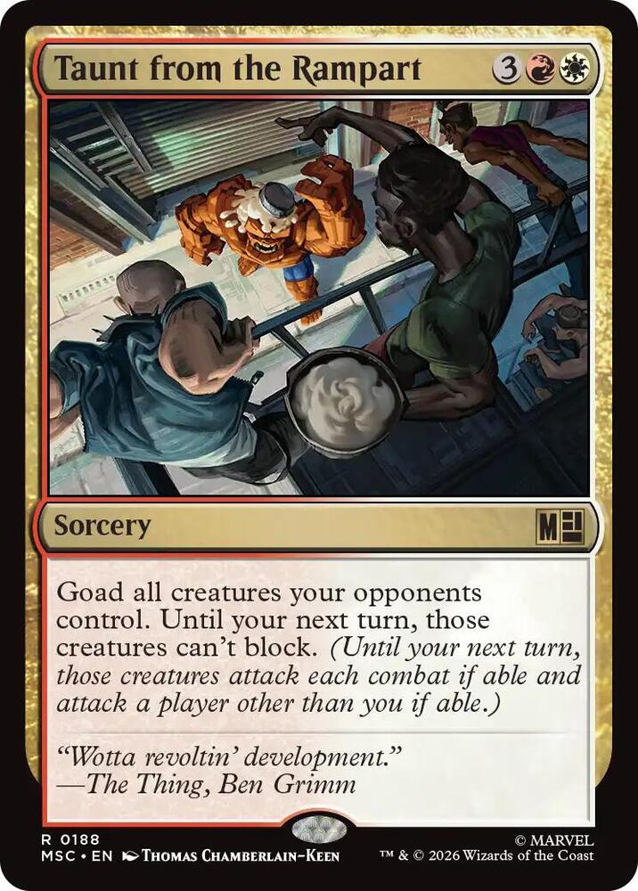 Taunt from the Rampart (Surge Foil) (188) [Marvel Super Heroes Commander]