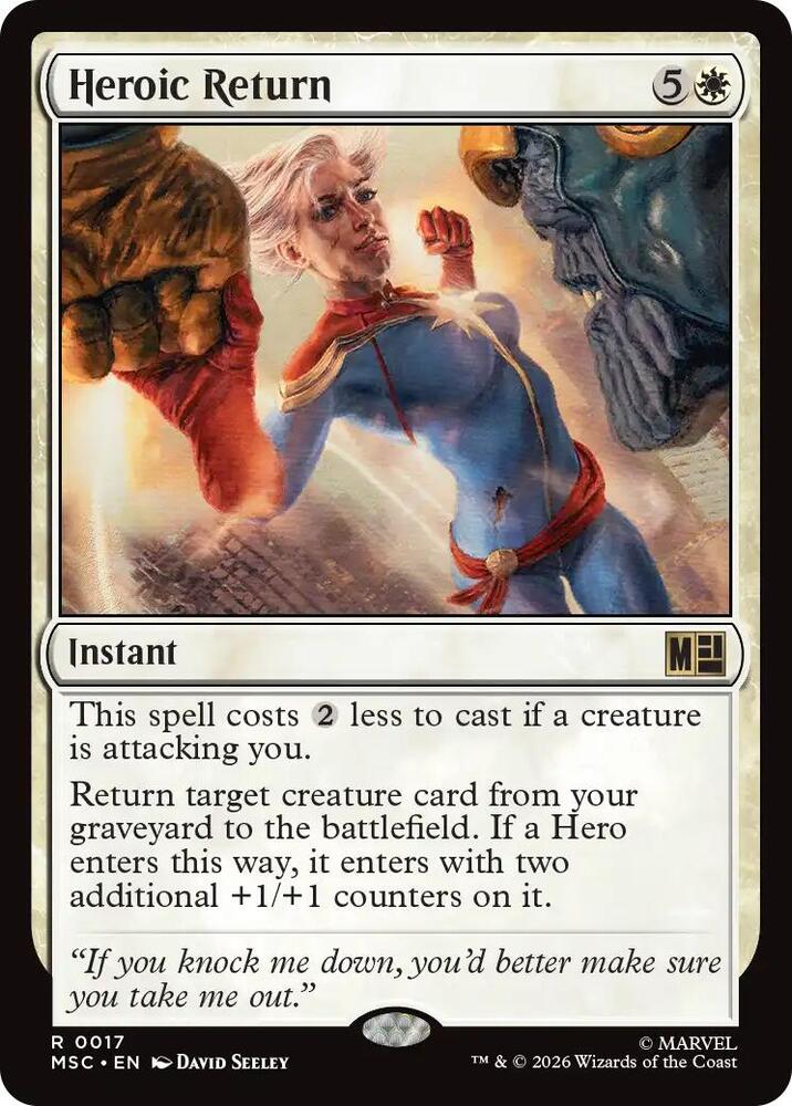 Heroic Return (Surge Foil) (17) [Marvel Super Heroes Commander]