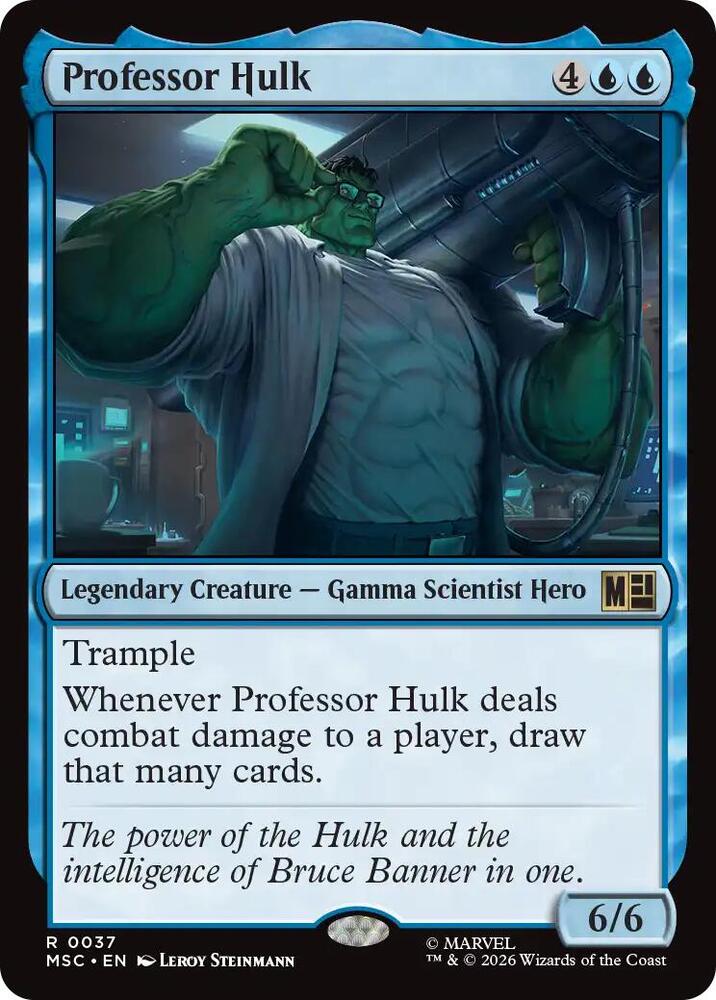 Professor Hulk (Surge Foil) (37) [Marvel Super Heroes Commander]