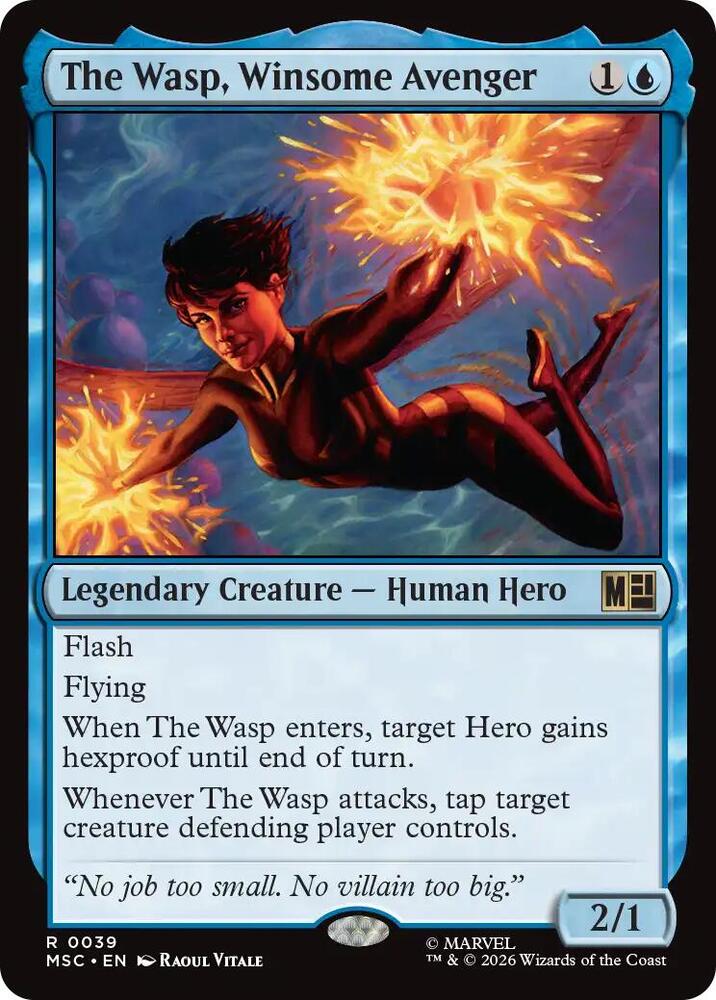 The Wasp, Winsome Avenger (Surge Foil) (39) [Marvel Super Heroes Commander]