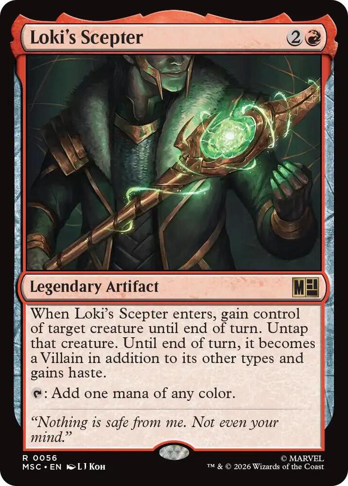 Loki's Scepter (Surge Foil) (56) [Marvel Super Heroes Commander]