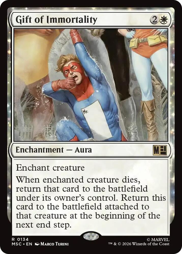 Gift of Immortality (Surge Foil) (134) [Marvel Super Heroes Commander]