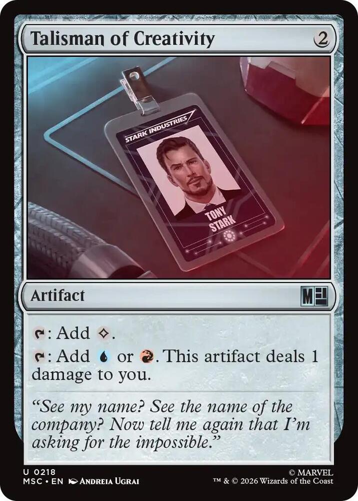 Talisman of Creativity (Surge Foil) (218) [Marvel Super Heroes Commander]