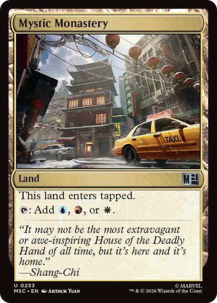 Mystic Monastery (Surge Foil) (253) [Marvel Super Heroes Commander]