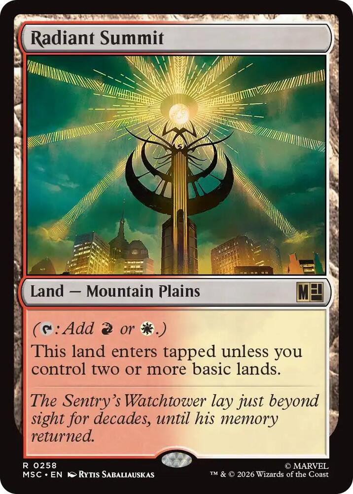 Radiant Summit (Surge Foil) (258) [Marvel Super Heroes Commander]