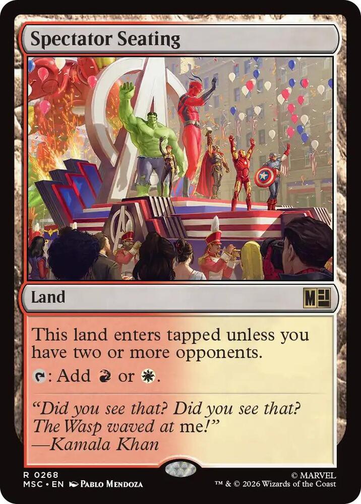 Spectator Seating (Surge Foil) (268) [Marvel Super Heroes Commander]
