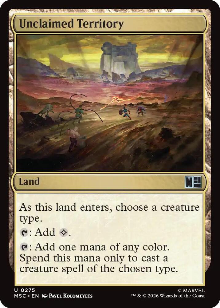 Unclaimed Territory (Surge Foil) (275) [Marvel Super Heroes Commander]