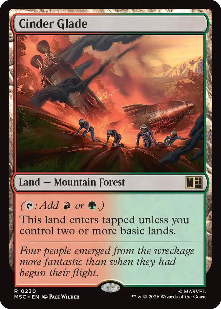 Cinder Glade (Surge Foil) (230) [Marvel Super Heroes Commander]