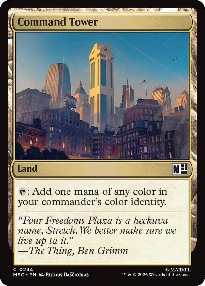 Command Tower (0234) (Surge Foil) [Marvel Super Heroes Commander]