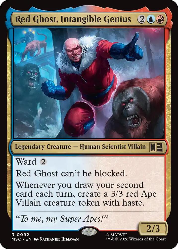Red Ghost, Intangible Genius (Surge Foil) (92) [Marvel Super Heroes Commander]