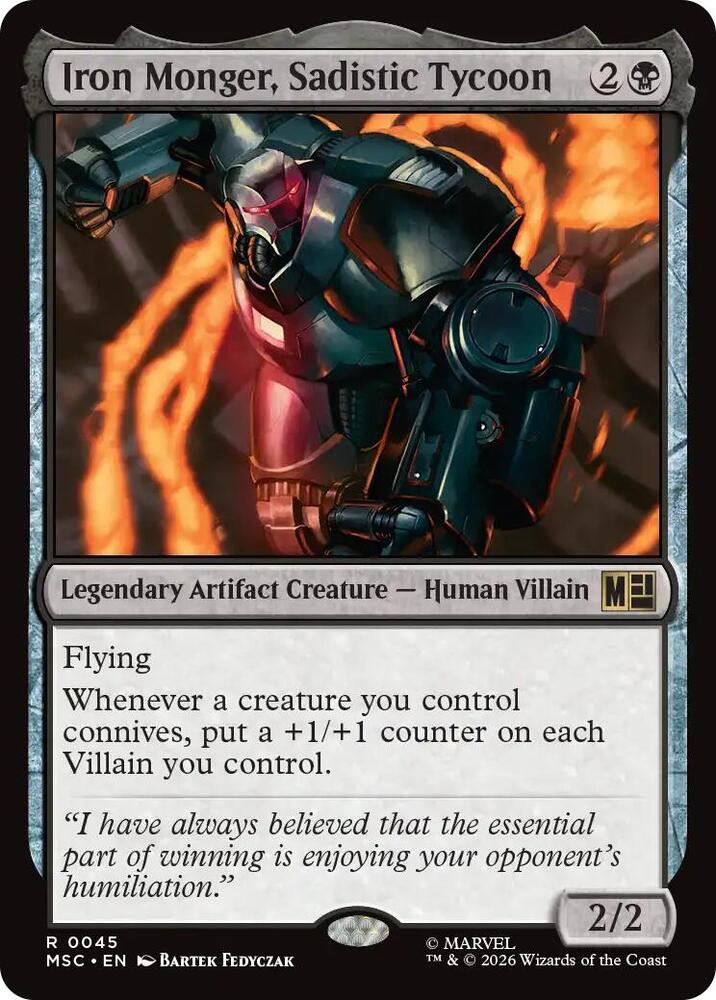 Iron Monger, Sadistic Tycoon (Surge Foil) (45) [Marvel Super Heroes Commander]