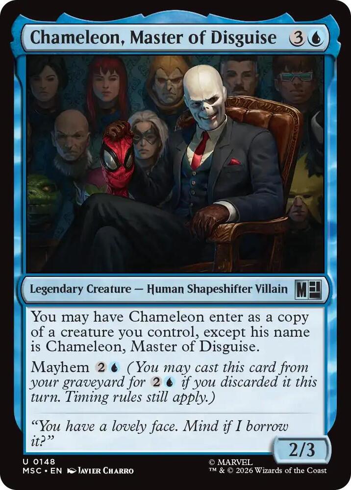 Chameleon, Master of Disguise (Surge Foil) (148) [Marvel Super Heroes Commander]