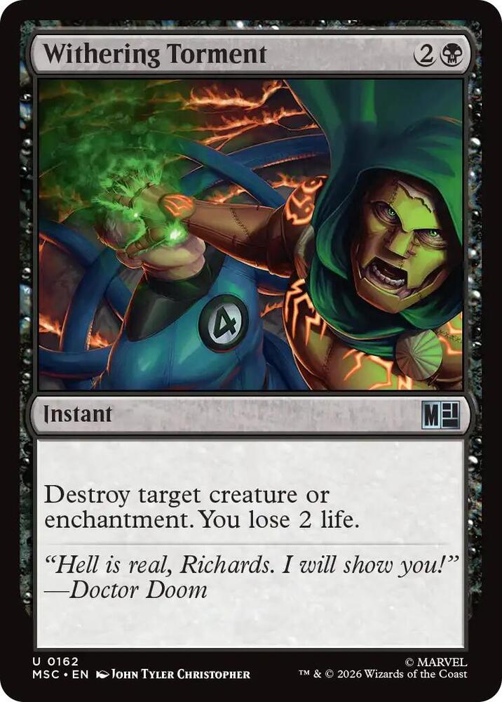 Withering Torment (Surge Foil) (162) [Marvel Super Heroes Commander]