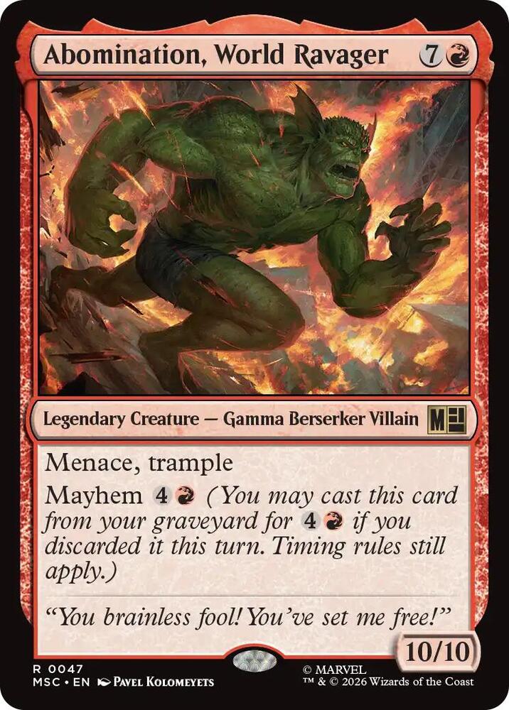 Abomination, World Ravager (47) [Marvel Super Heroes Commander]