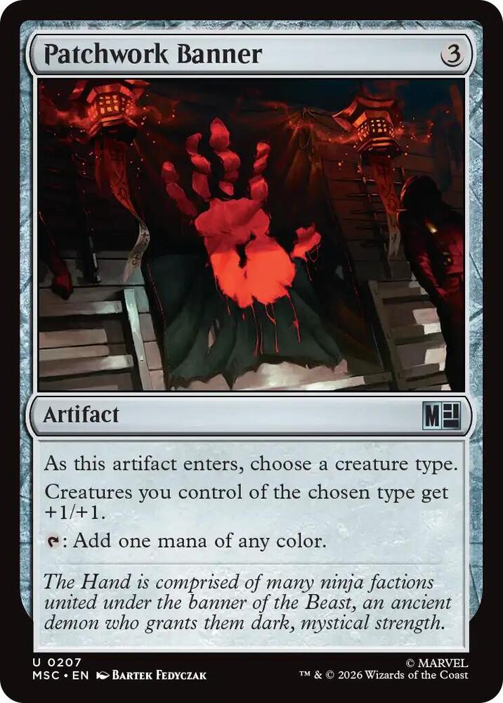 Patchwork Banner (Surge Foil) (207) [Marvel Super Heroes Commander]