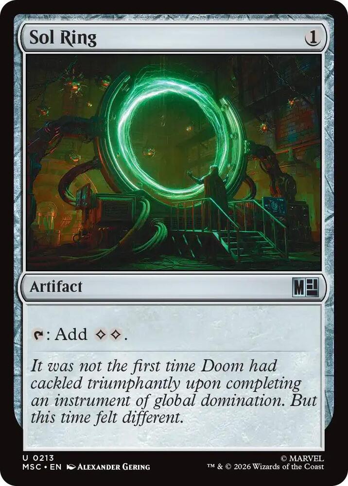 Sol Ring (0213) (Surge Foil) [Marvel Super Heroes Commander]
