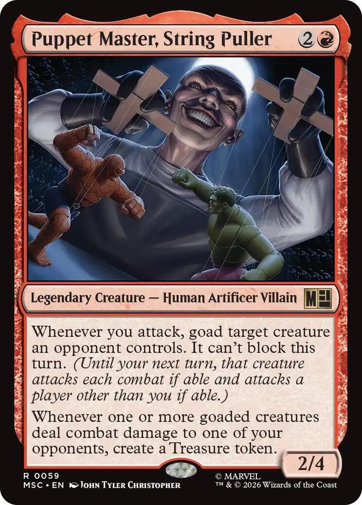 Puppet Master, String Puller (Surge Foil) (59) [Marvel Super Heroes Commander]