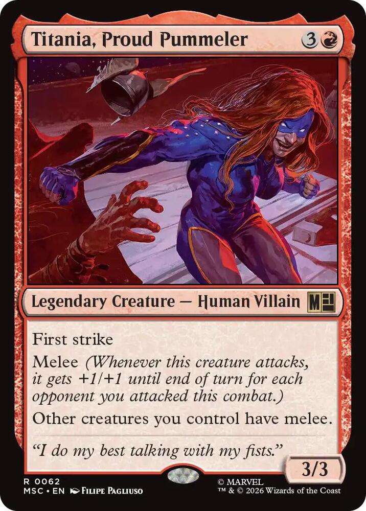 Titania, Proud Pummeler (62) [Marvel Super Heroes Commander]