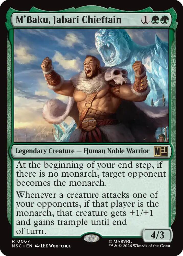 M'Baku, Jabari Chieftain (67) [Marvel Super Heroes Commander]
