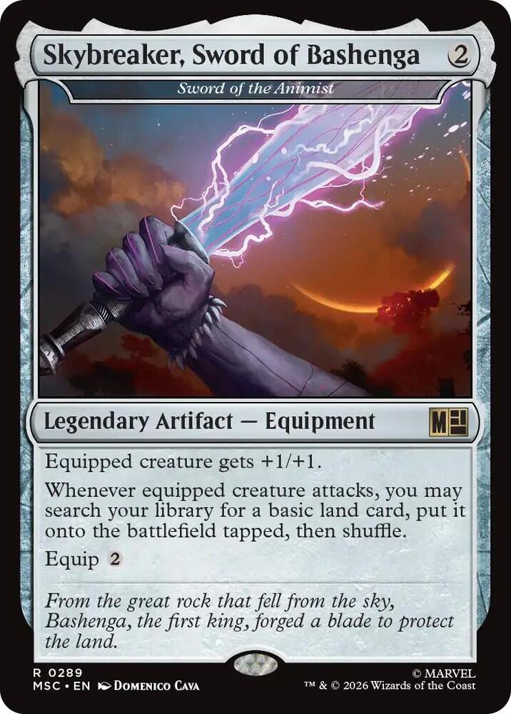 Skybreaker, Sword of Bashenga - Sword of the Animist (289) [Marvel Super Heroes Commander]