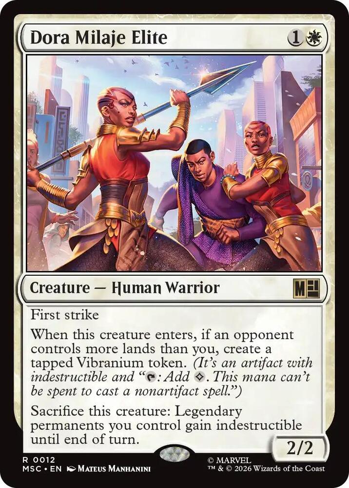 Dora Milaje Elite (Surge Foil) (12) [Marvel Super Heroes Commander]