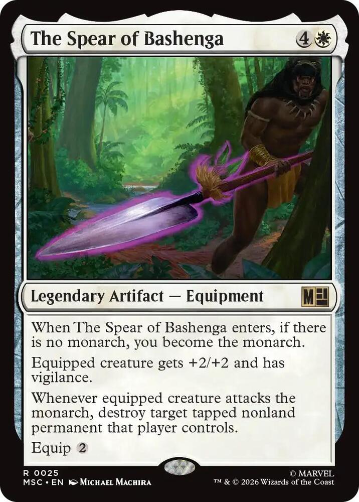 The Spear of Bashenga (Surge Foil) (25) [Marvel Super Heroes Commander]
