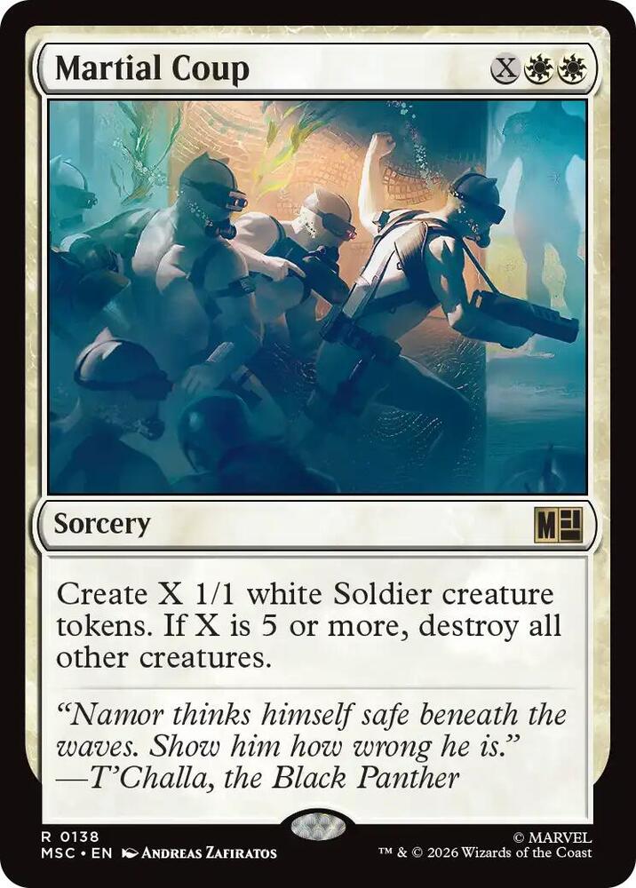 Martial Coup (Surge Foil) (138) [Marvel Super Heroes Commander]