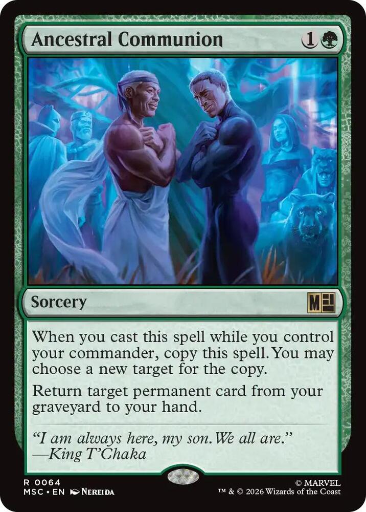 Ancestral Communion (Surge Foil) (64) [Marvel Super Heroes Commander]