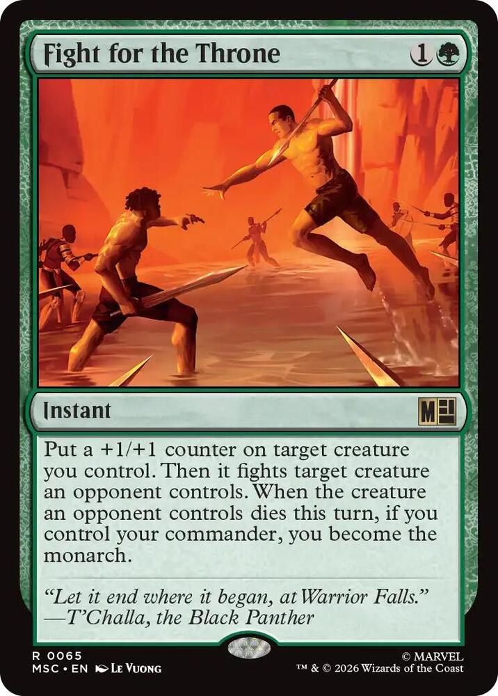 Fight for the Throne (Surge Foil) (65) [Marvel Super Heroes Commander]