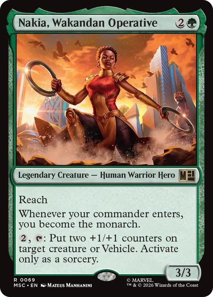 Nakia, Wakandan Operative (Surge Foil) (69) [Marvel Super Heroes Commander]