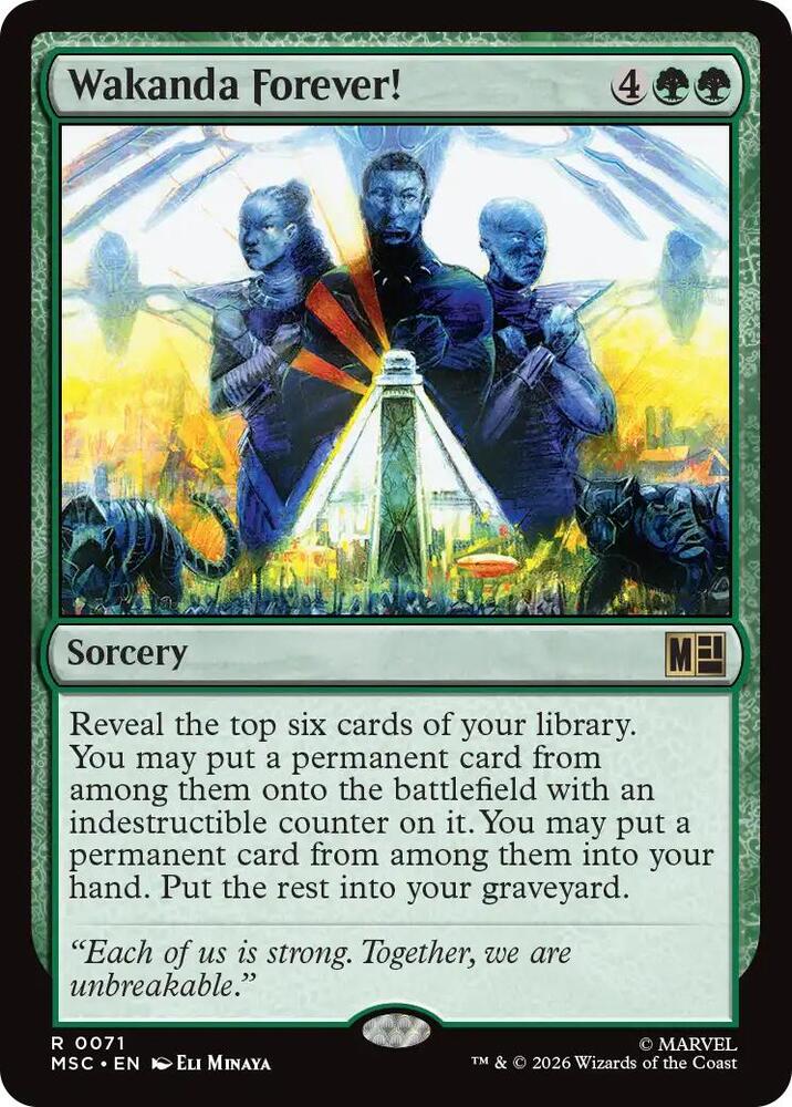 Wakanda Forever! (Surge Foil) (71) [Marvel Super Heroes Commander]