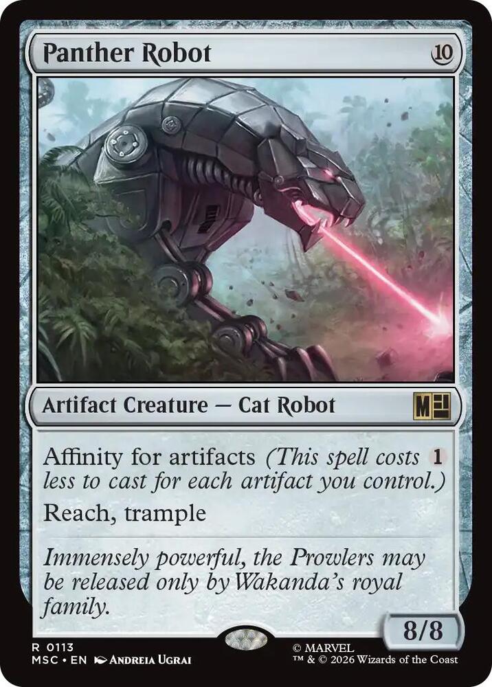 Panther Robot (Surge Foil) (113) [Marvel Super Heroes Commander]