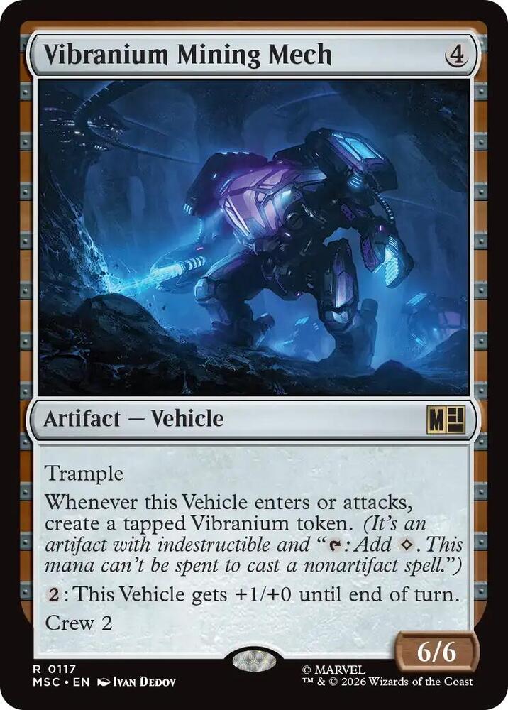 Vibranium Mining Mech (Surge Foil) (117) [Marvel Super Heroes Commander]