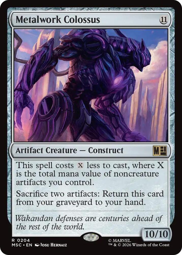 Metalwork Colossus (Surge Foil) (204) [Marvel Super Heroes Commander]