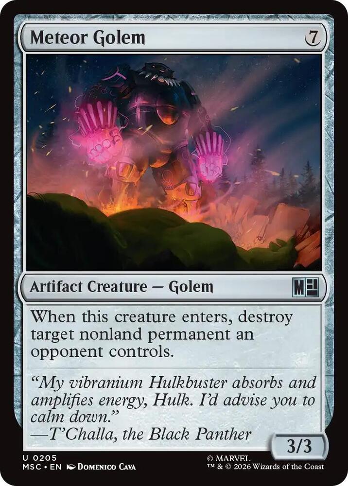 Meteor Golem (Surge Foil) (205) [Marvel Super Heroes Commander]