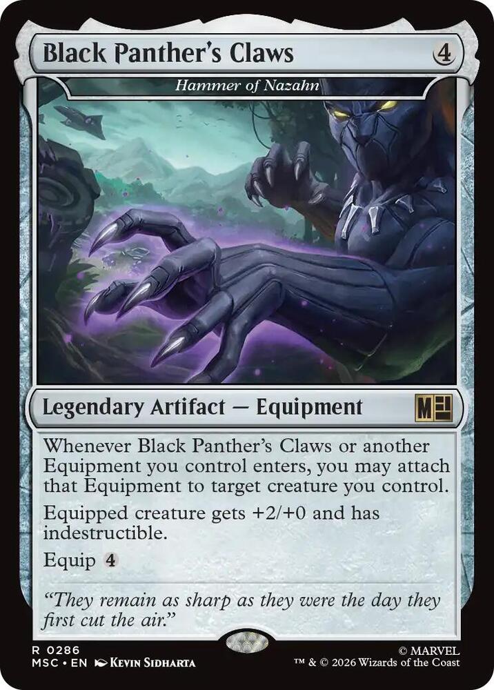 Black Panther's Claws - Hammer of Nazahn (Surge Foil) (286) [Marvel Super Heroes Commander]