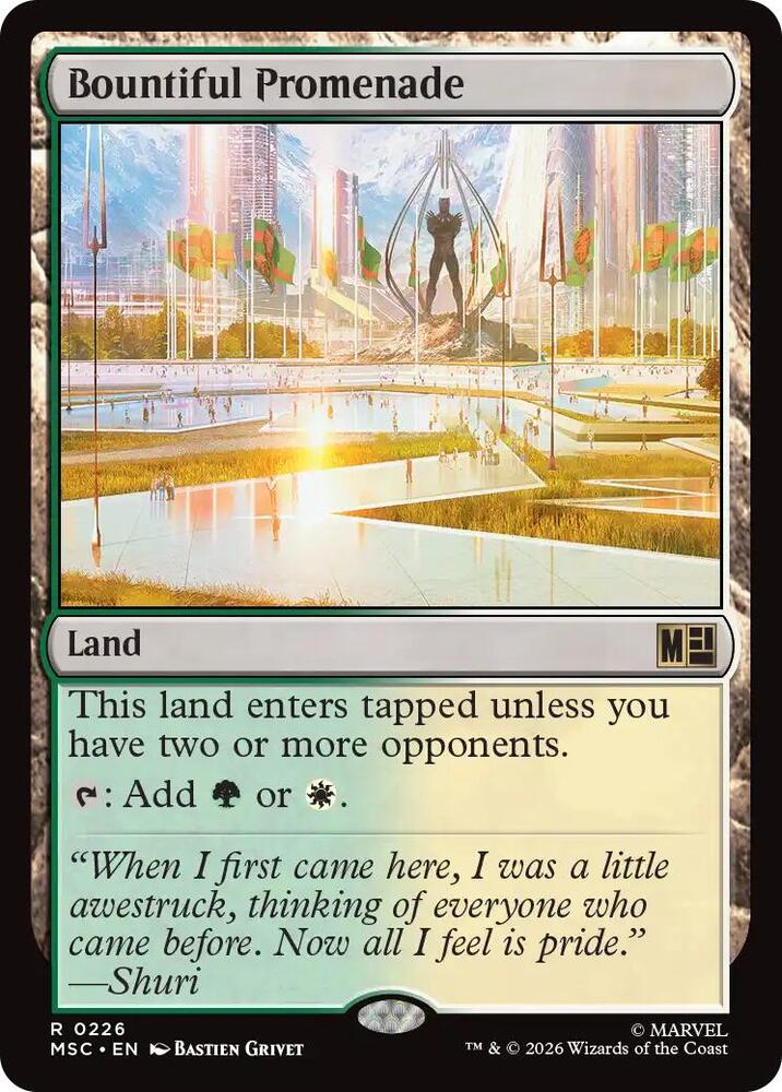 Bountiful Promenade (Surge Foil) (226) [Marvel Super Heroes Commander]