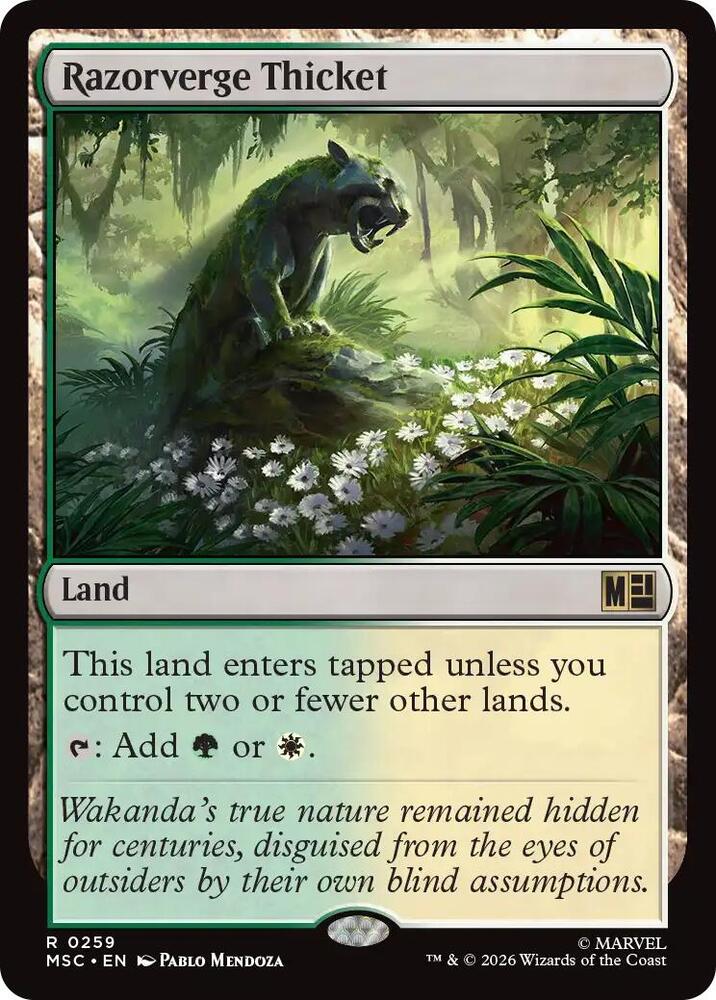Razorverge Thicket (Surge Foil) (259) [Marvel Super Heroes Commander]