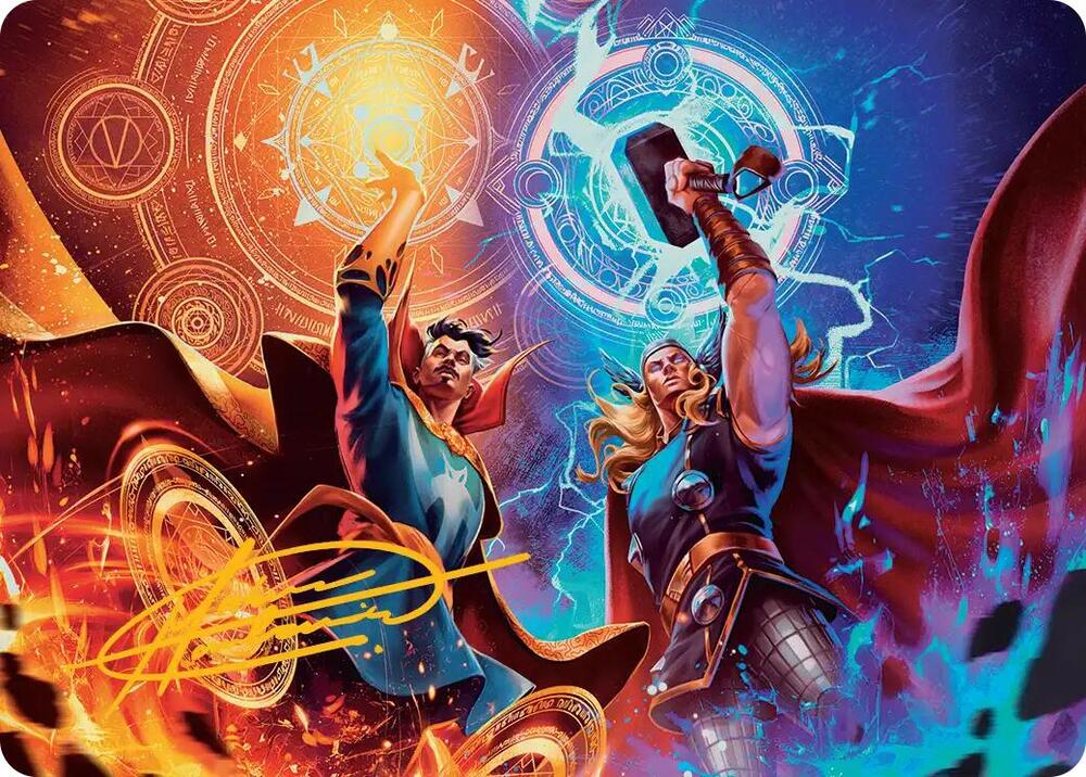 We Say Thee Nay! Art Card (Gold-Stamped Signature) (7) [Marvel Super Heroes Art Series]