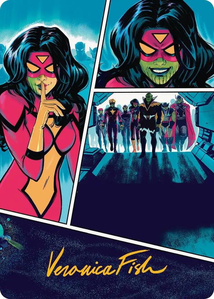 Secret Invasion Art Card (Gold-Stamped Signature) (18) [Marvel Super Heroes Art Series]