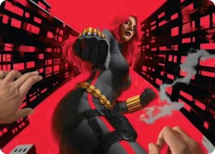 Black Widow, Deadly Hunter Art Card (42) [Marvel Super Heroes Art Series]