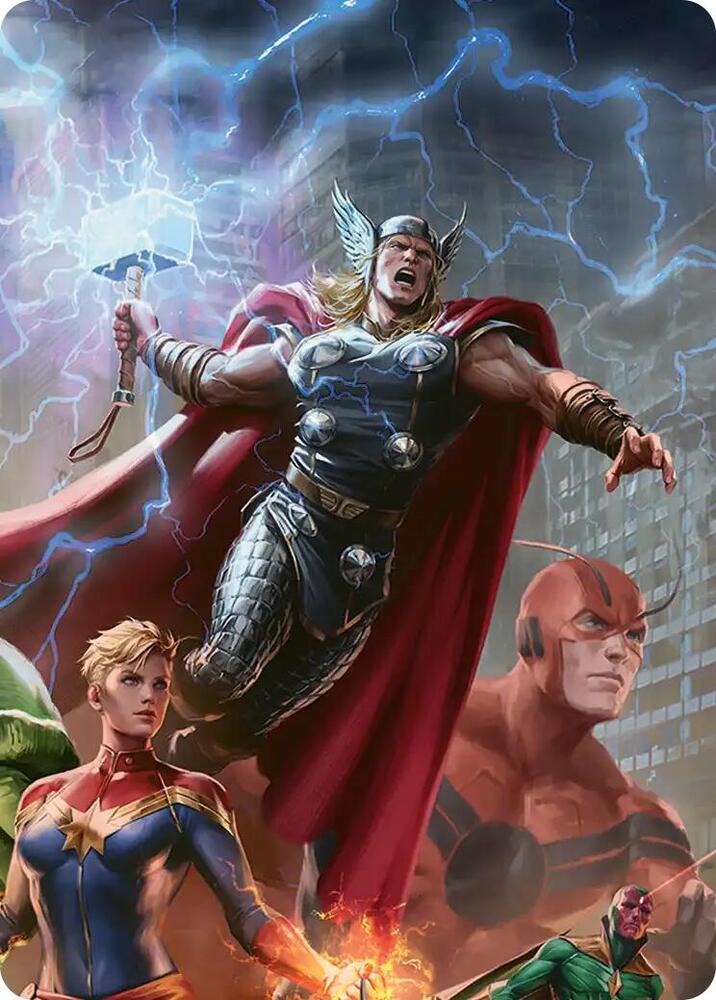 Thor, Guardian of Midgard Art Card (3) [Marvel Super Heroes Art Series]