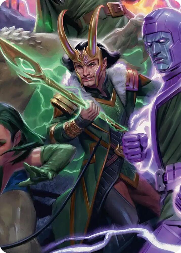 Loki, God of Lies Art Card (12) [Marvel Super Heroes Art Series]