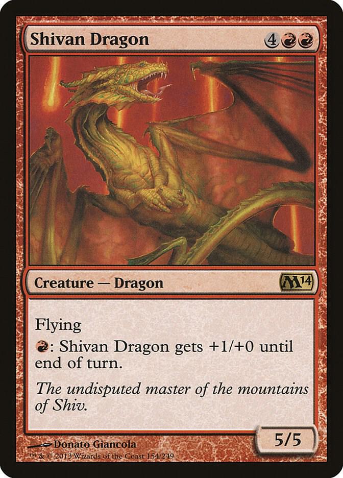 Shivan Dragon (154) [Magic 2014]