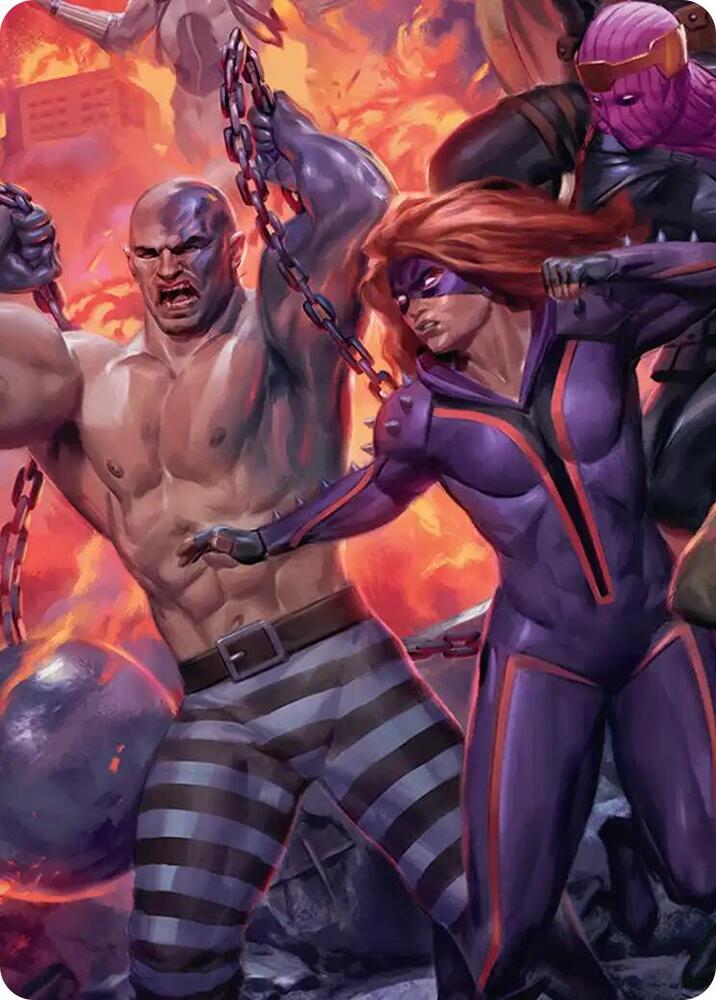 Absorbing Man and Titania Art Card (10) [Marvel Super Heroes Art Series]