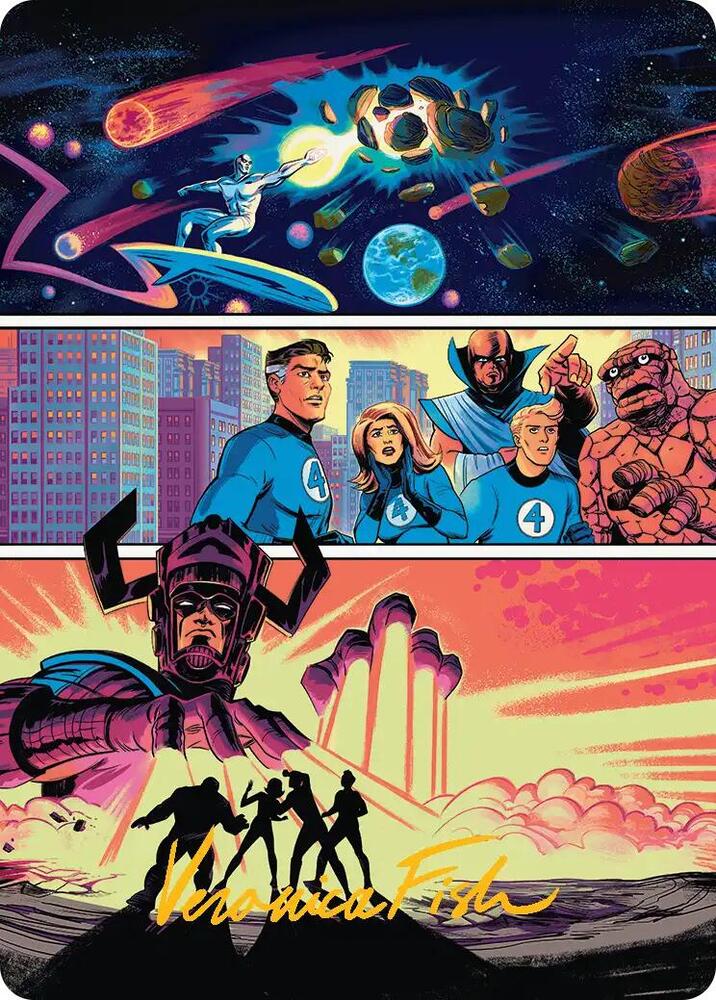 The Coming of Galactus Art Card (Gold-Stamped Signature) (20) [Marvel Super Heroes Art Series]